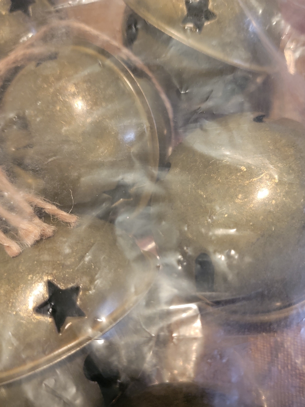 Rustic BRASS Jingle Bells String Set - Picture 6 of 7
